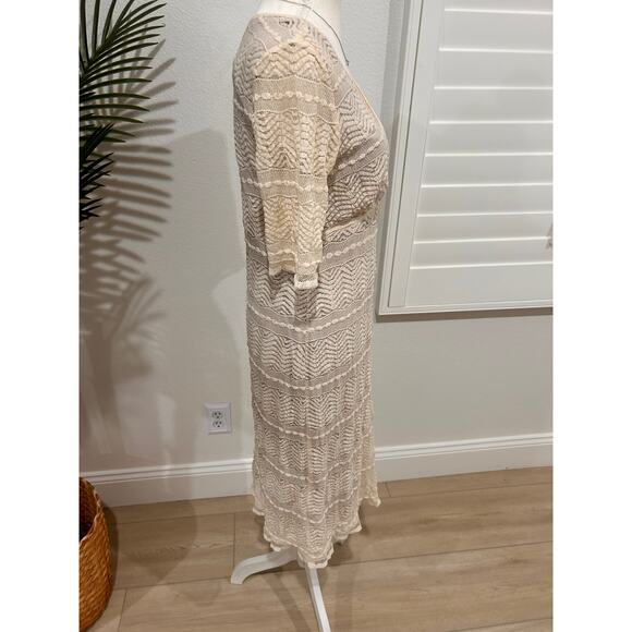 Rabbit Rabbit Rabbit Cream Lace Overlay Spring Dress Size 8 - Picture 4 of 5